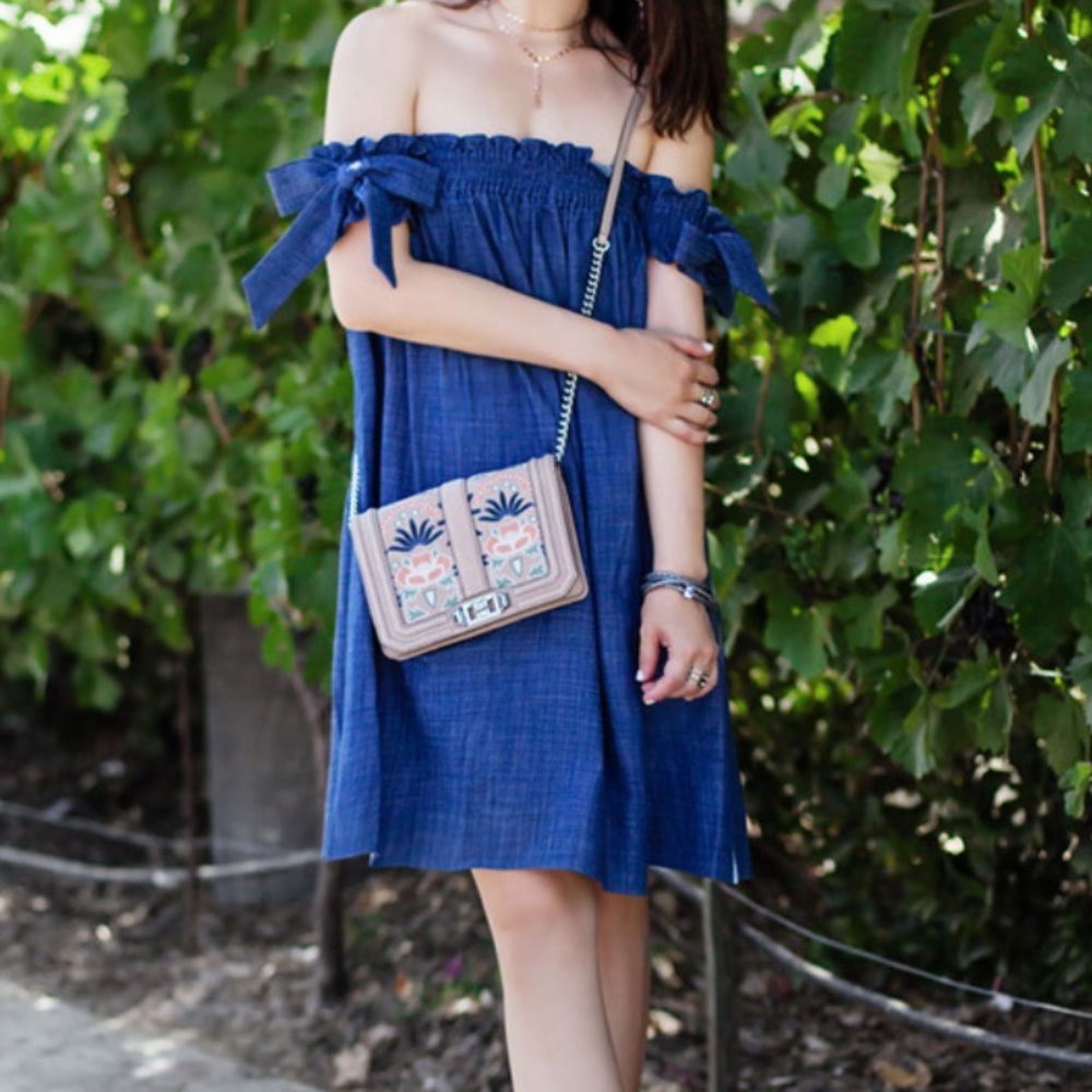 MISA Los Angeles Violeta Mini Dress in Indigo S